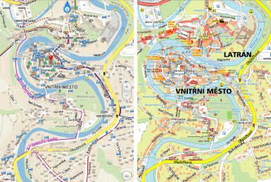 Smartmaps vs Mapy.cz Krumlov