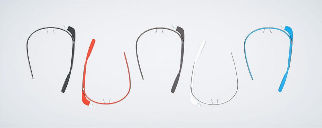 Brýle Google Glass vzhled a barevné varianty