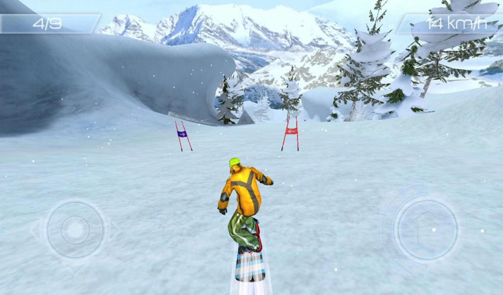 Snowstorm sportovní snowboard hra pro android tablet a telefon