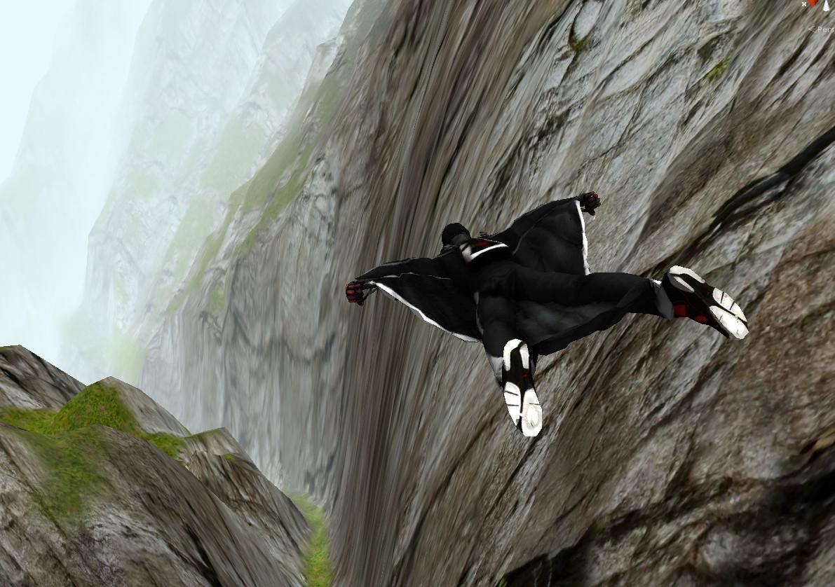 Wingsuit proximity project je nejlepší simulátor base jumpingu na android