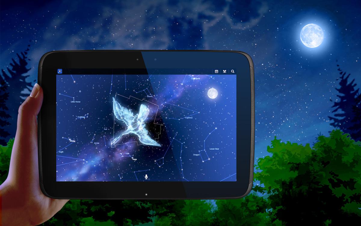 Planetárium Stellarium Mobile Sky Map a Star Chart Infinite - android aplikace pro pozorování hvězdné oblohy