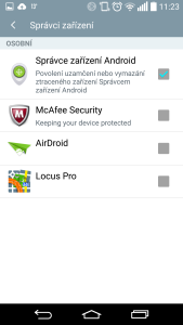 12 - Android menu spravci zarizeni