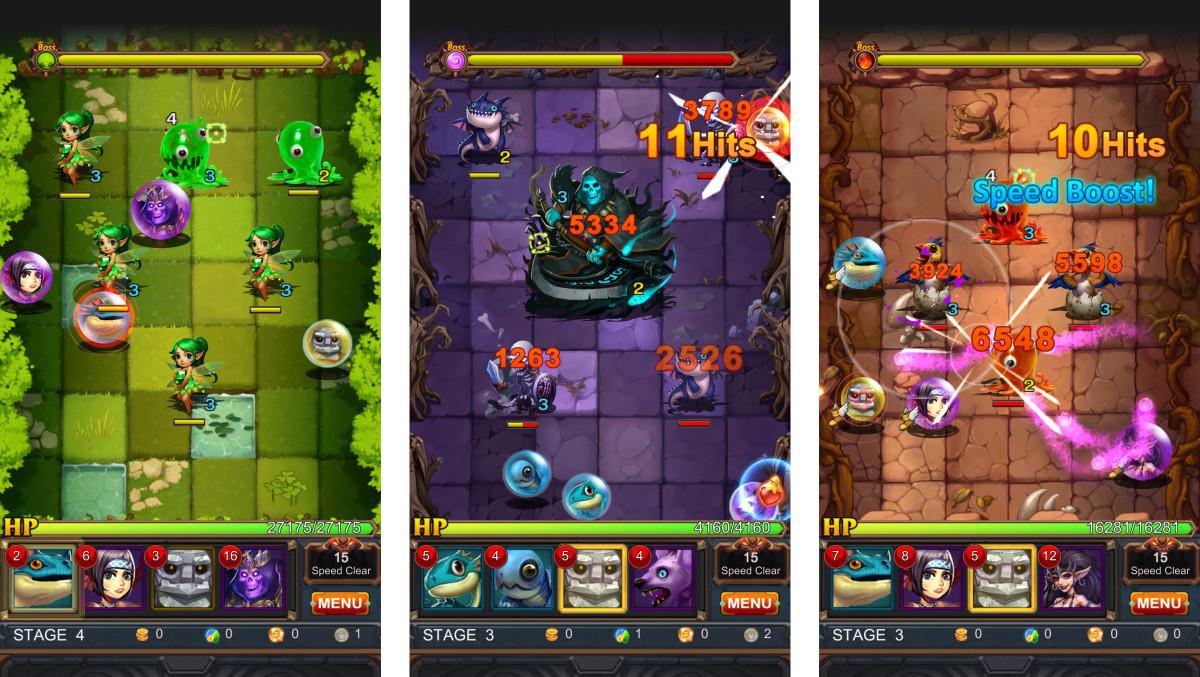 Android hra Marble Heroes nabízí rychlou bojovou akci a sbírání hrdinů