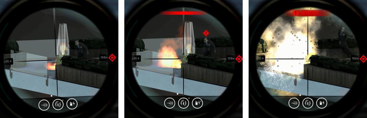 Hitman Sniper - Likvidace hlídky zásahem plynové lampy