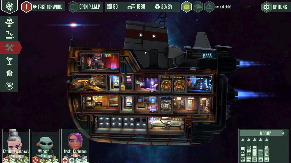 Cosmonautica je nová hra ve které se stanete kapitánem kosmické lodi na cestě vesmírem