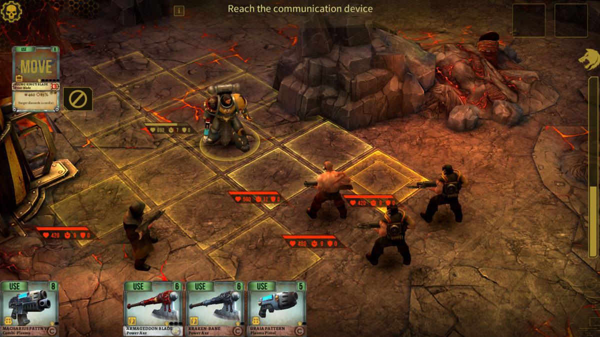 Warhammer 40000 - Space Wolf je výbornou taktickou karetní hrou na Android