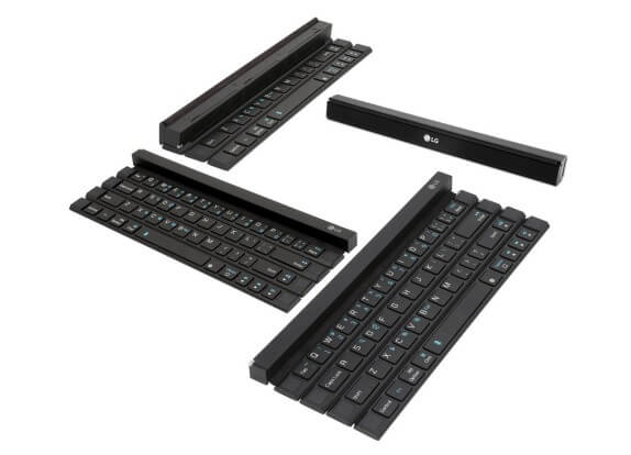 Skládací klávesnice LG Rolly Keyboard je ideální k tabletu nebo telefonu