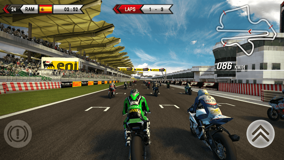 SBK15 patří mezi nejlepší motocyklové závodní hry pro Android