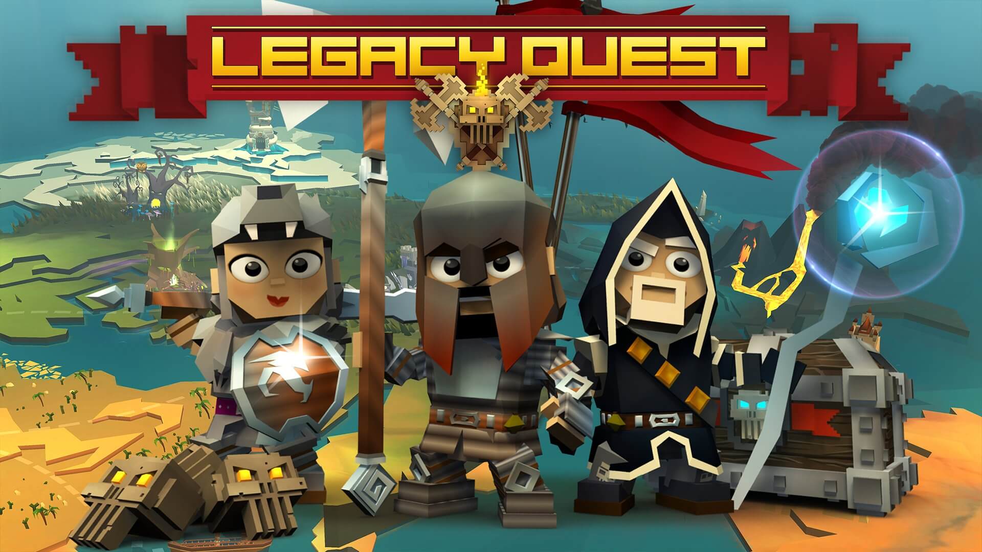 Legacy Quest - nádherný kostičkovaný svět
