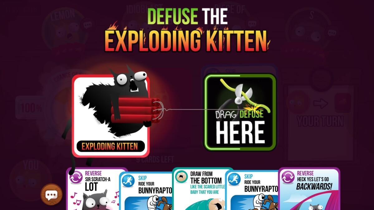 Exploding Kittens - zneškodňování koťátek