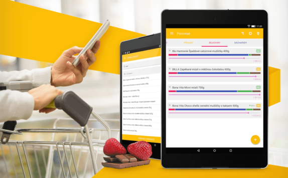 Tasty - Chytrý nákupní seznam s databází potravin pro Android telefony