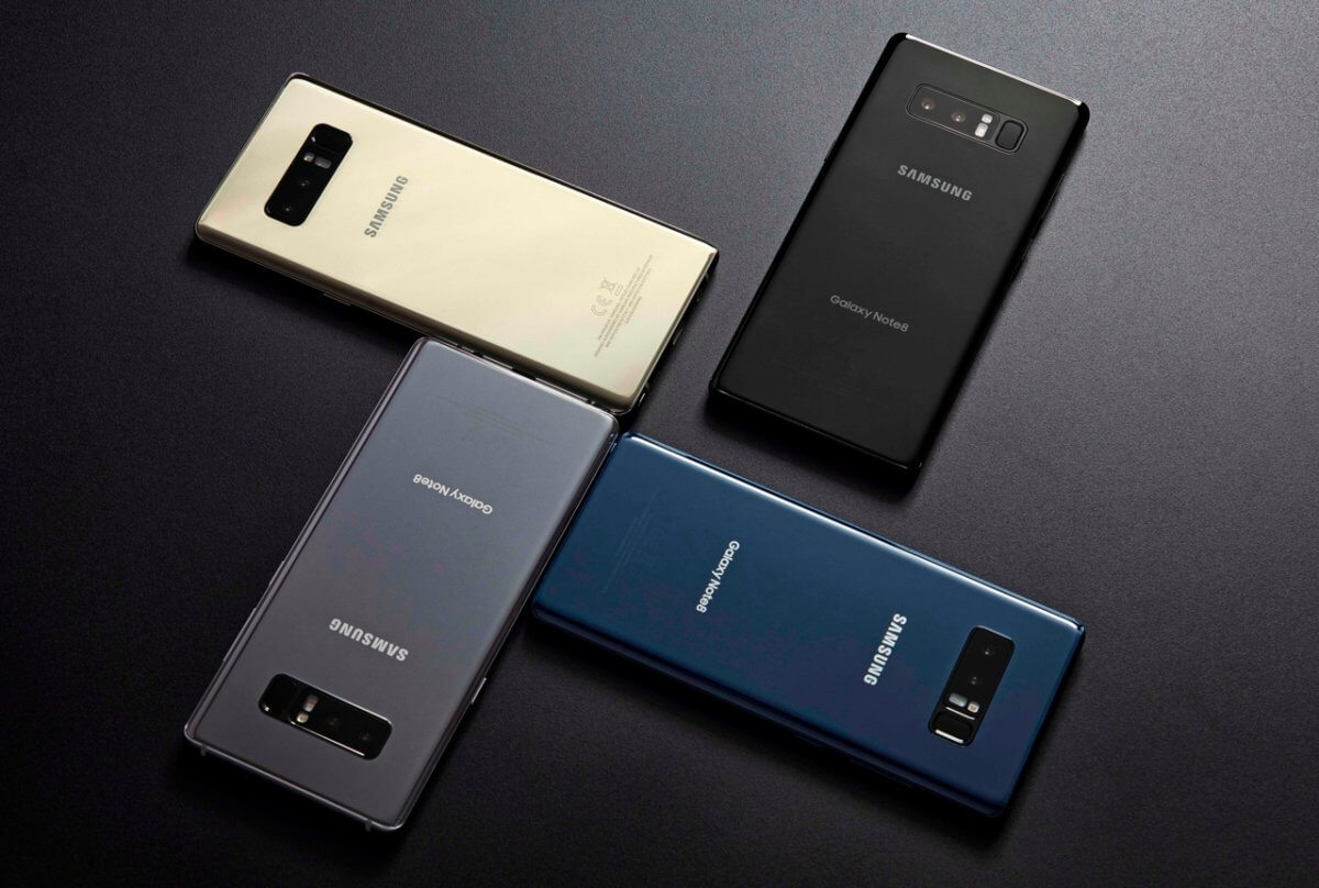 Samsung Galaxy Note 8 barvy