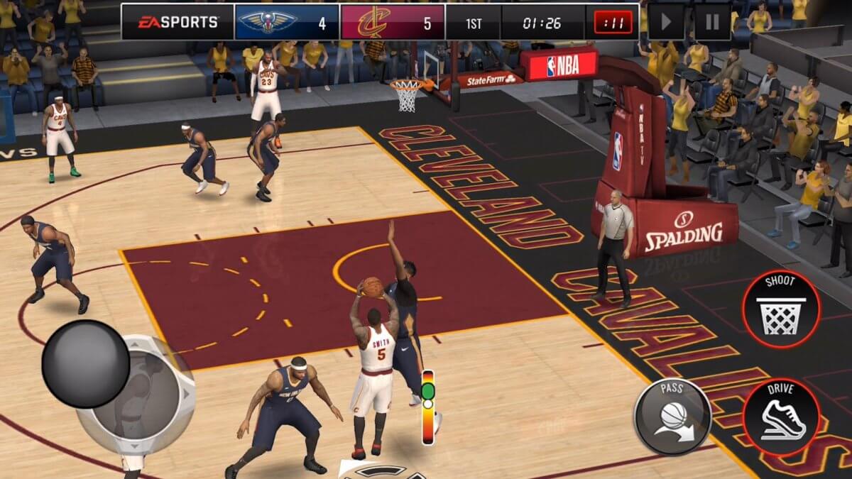 NBA LIVE Mobile Basketball - na palubovce této sportovní hry pro Android se budete cítit jako hvězdy