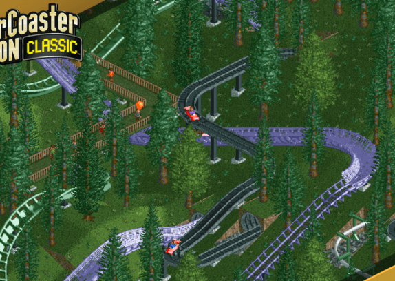 RollerCoaster Tycoon Classic - klíčové jsou velké horské dráhy